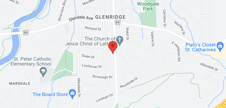 map of 354 - 356 GLENRIDGE Avenue